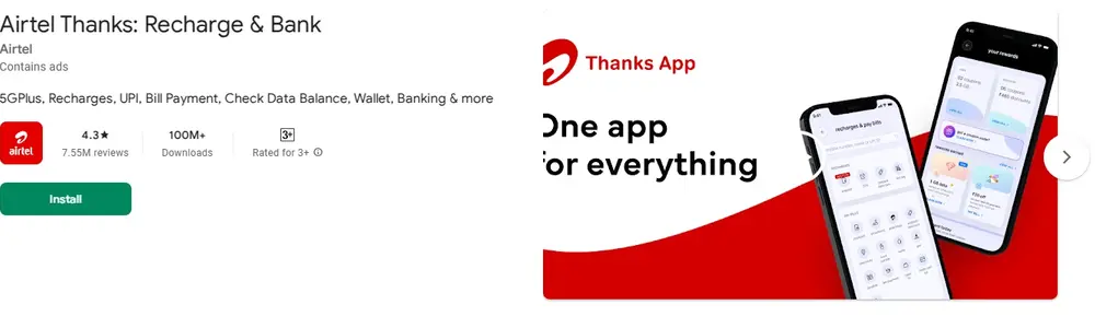 Airtel Thanks App