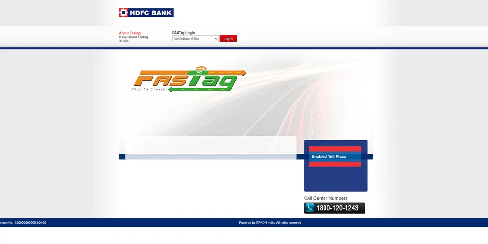 HDFC FASTag Recharge Online Without Login